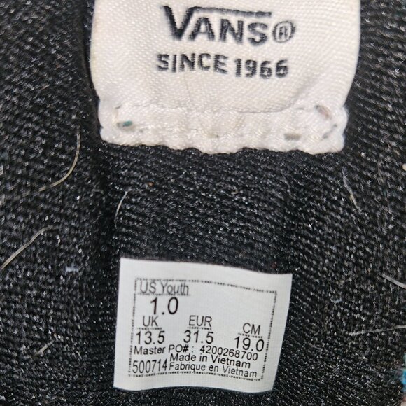 Vans high tops, black, size 1, velcro - Picture 7 of 7